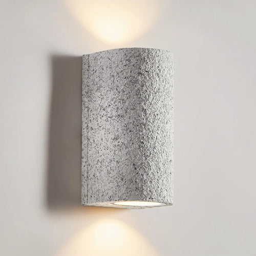 applique murale led wabi-sabi japonais rétro en ciment - vue 5 sur 11