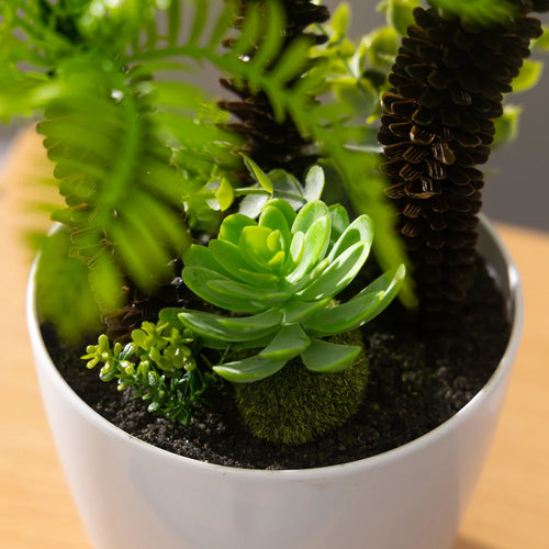 faux palmier grande plante artificielle en pot décorative - vue 7 sur 8