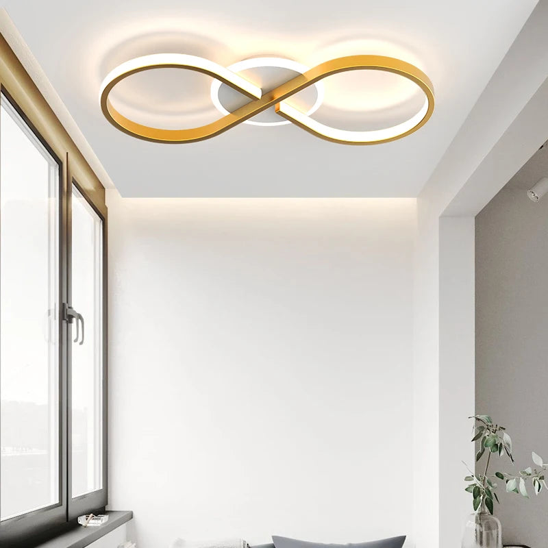 Hall créatif maison balcon allée plafonniers nordique minimaliste moderne éclairage LED lumière chambre atmosphère salon lampe