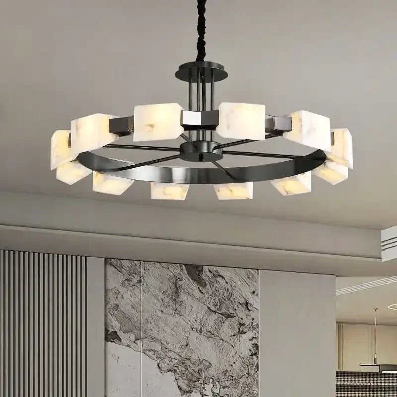 suspension moderne en marbre espagnol pour intérieur élégant