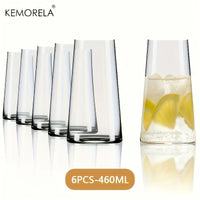 Ensemble 6 verres highball avec paille 460ml