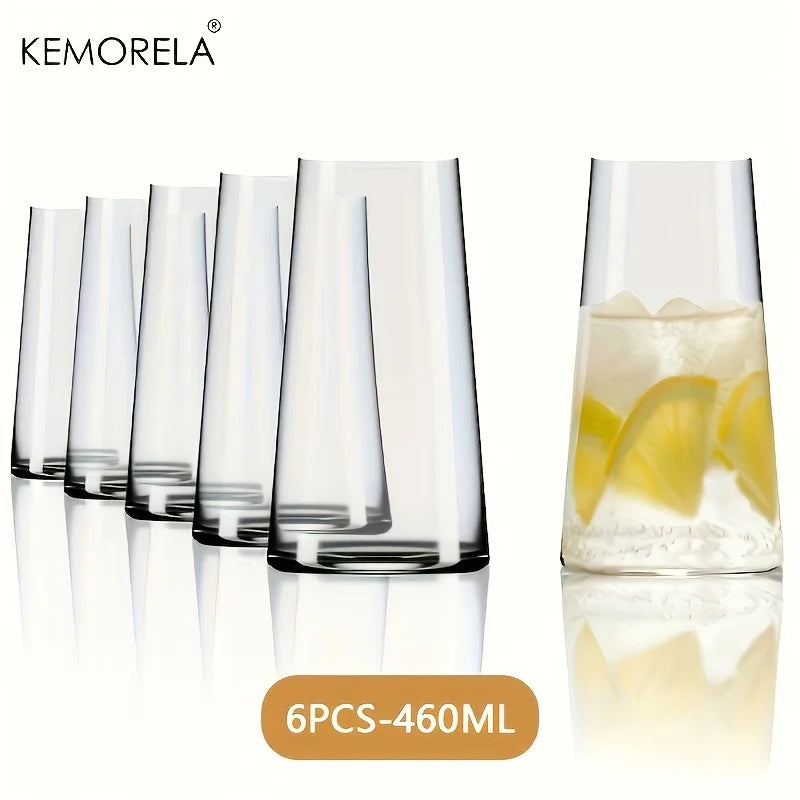 Ensemble 6 verres highball avec paille 460ml