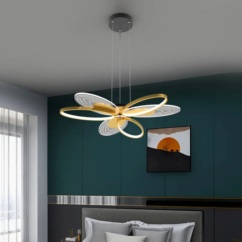 lustre nordique minimaliste led papillon créatif suspendu
