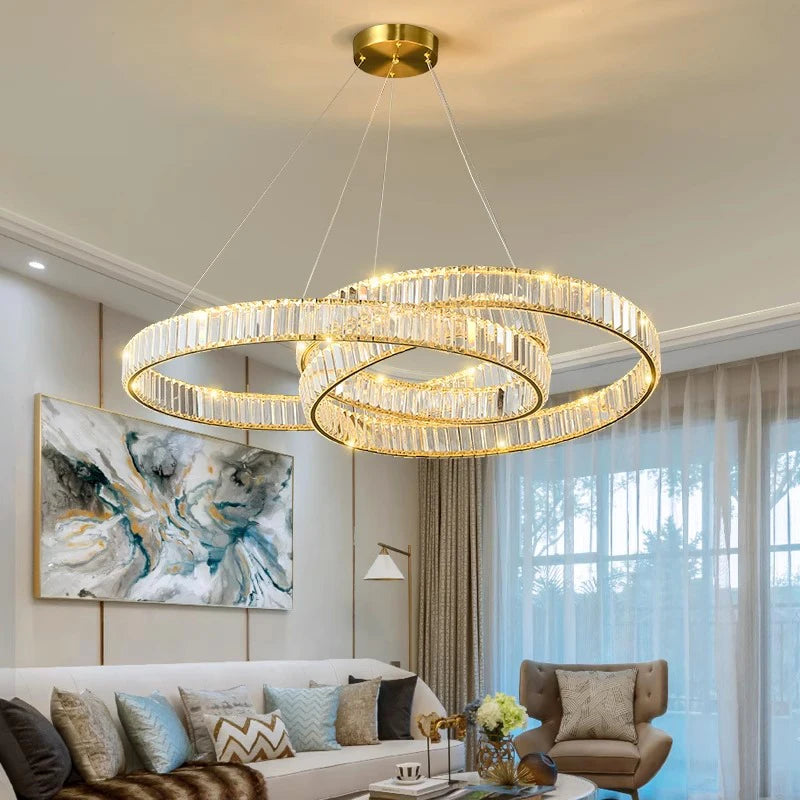 Lustre en cristal de décoration de maison moderne - vue 4 sur 9