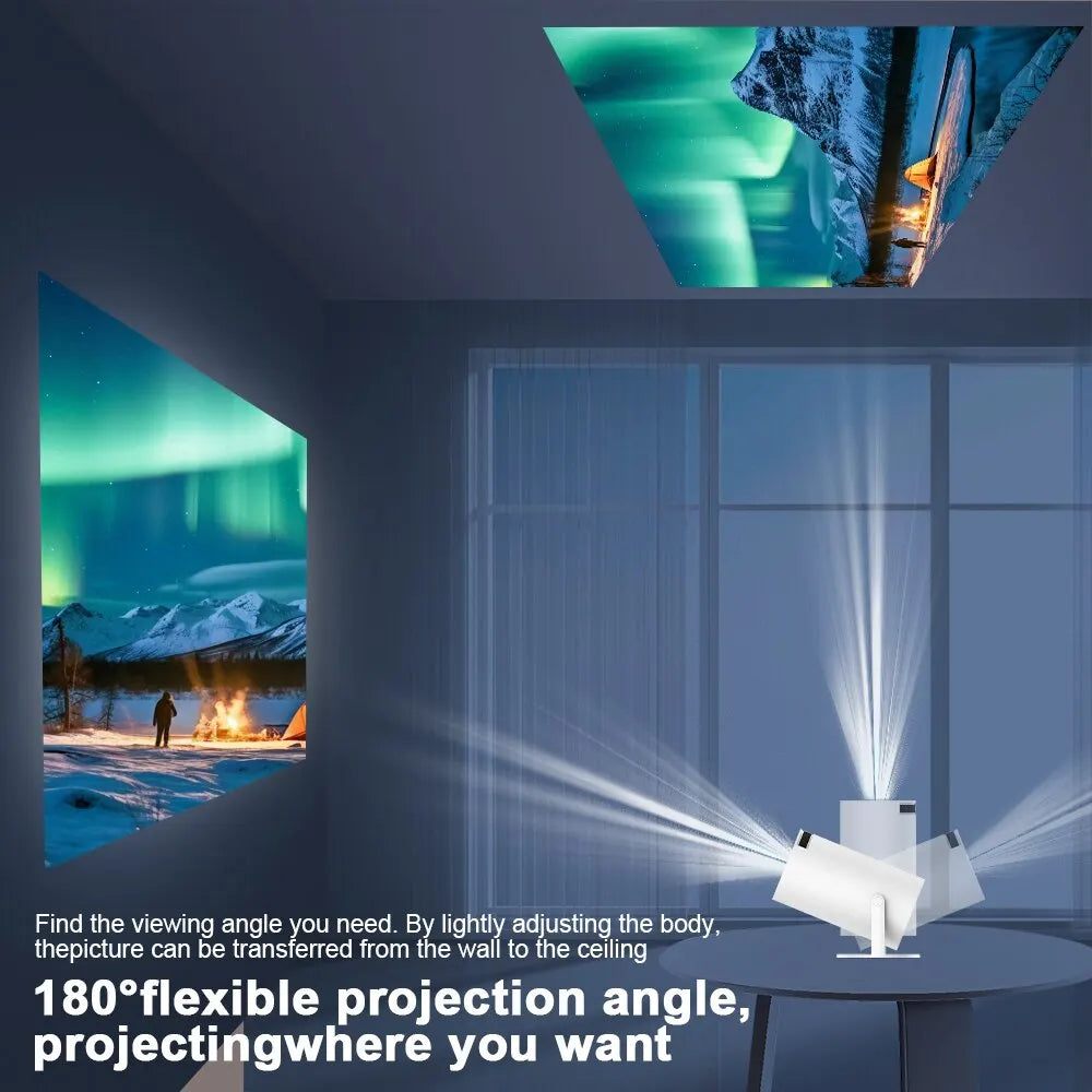 projecteur magcubic hy300 pro 4k android 11 wifi6 260ansi bt5.0 home cinéma extérieur - vue 4 sur 8