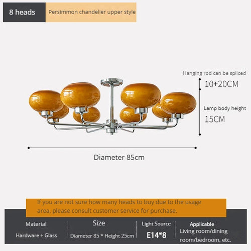 lustre moderne bauhaus en verre pour salon nordique - vue 13 sur 22