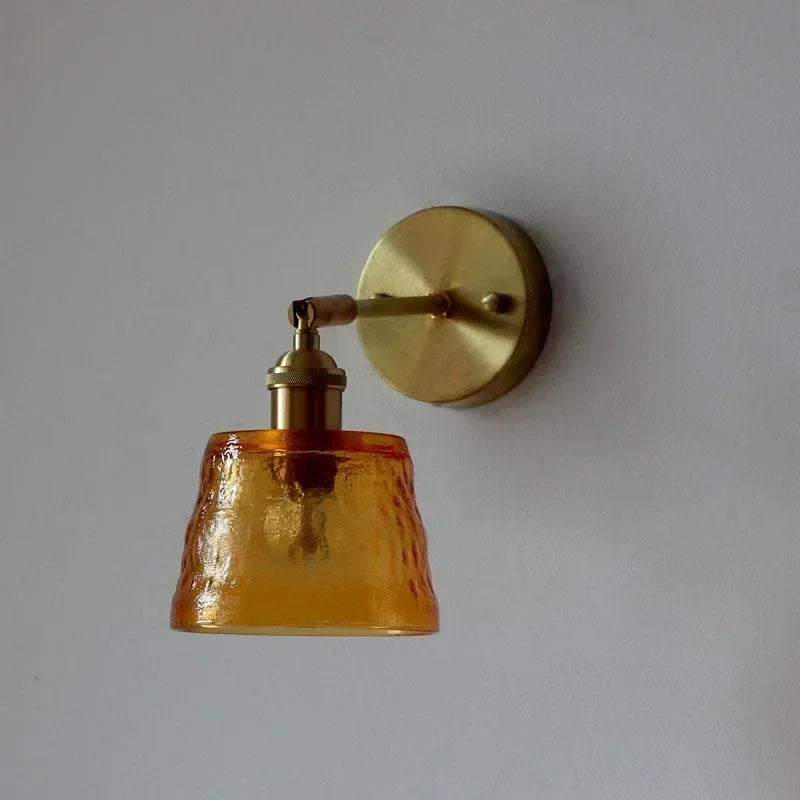 applique murale rotative en verre style nordique japonais avec miroir - vue 9 sur 18
