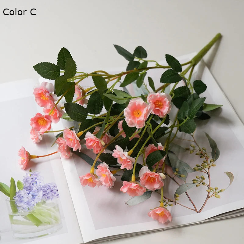 fleurs de roses artificielles en soie pour mariage et décoration - vue 10 sur 13