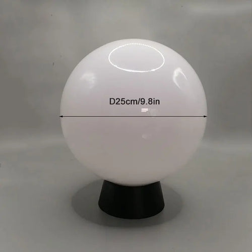 lampadaire extérieur globe noir pour éclairage de jardin et terrasse - vue 13 sur 15