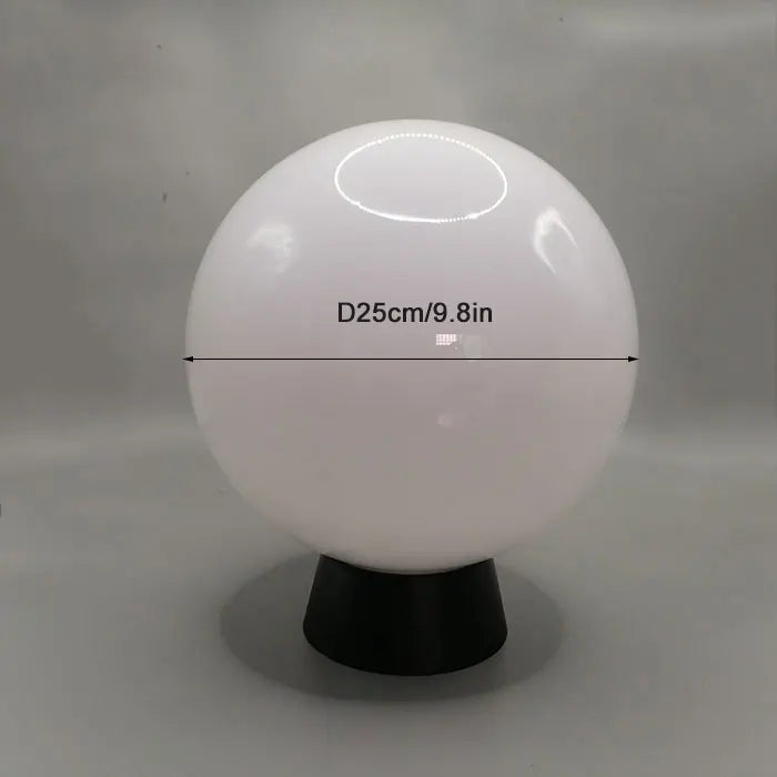 lampadaire extérieur globe noir pour éclairage de jardin et terrasse