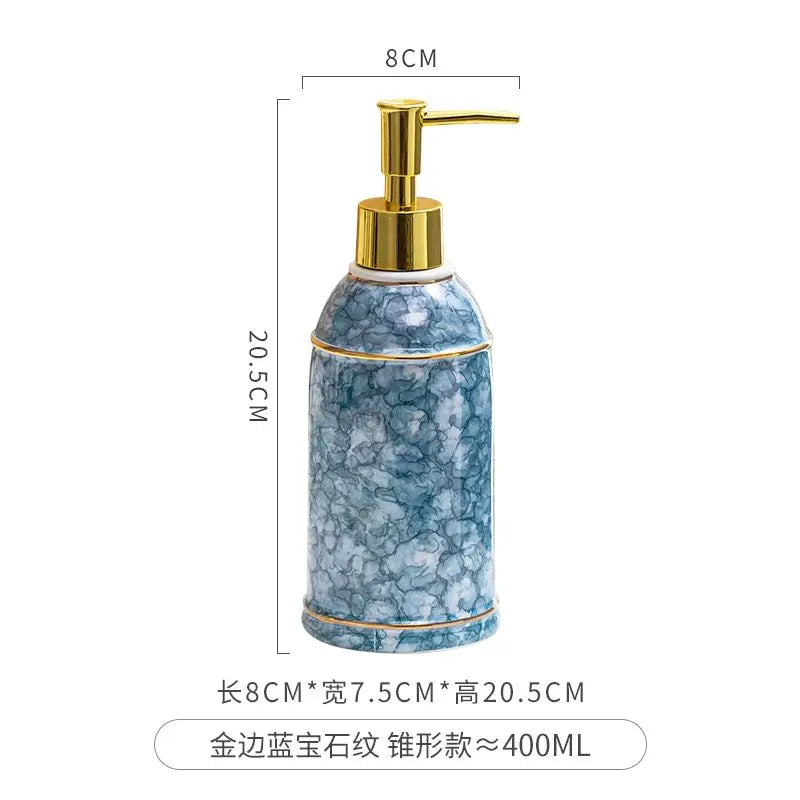 distributeur de savon céramique pour gel douche et désinfectant - vue 26 sur 30