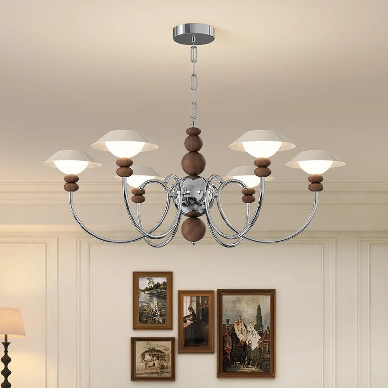 lustre rétro haut de gamme en coque d'oeuf américain style médiéval