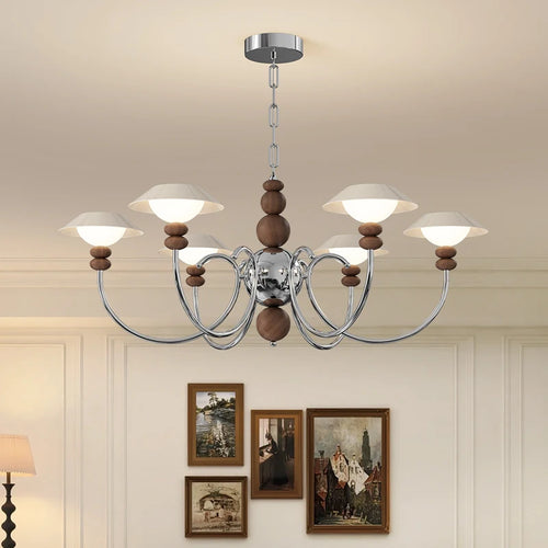 lustre rétro haut de gamme en coque d'oeuf américain style médiéval