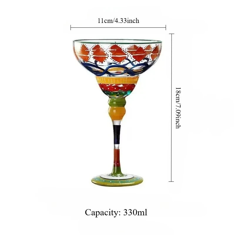 Verre cocktail fait main 330ml style festif bar