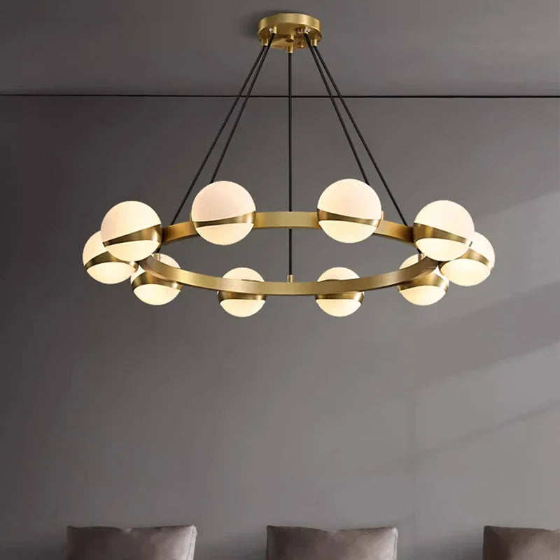 boule de verre moderne avec lumière led pour décoration intérieure - vue 3 sur 9