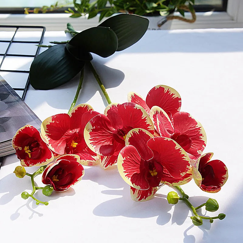 orchidée en latex luxe pour décoration mariage et événements - vue 6 sur 26