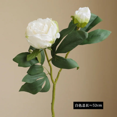 grandes fleurs artificielles de pivoine en soie pour décoration mariage - vue 4 sur 10
