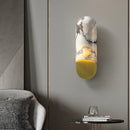 Applique murale de luxe en cuivre et marbre