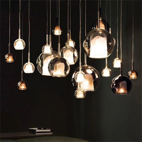 Sispension Cloche moderne LED fumée gris - vue 6 sur 10