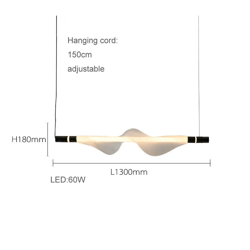 lustre artistique à led en acrylique design moderne éclairage suspendu - vue 14 sur 18