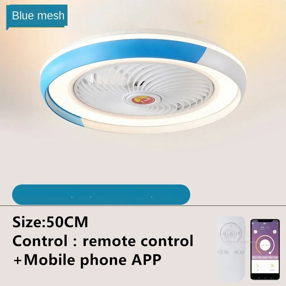 ventilateur de plafond intelligent bluetooth avec lumière télécommande - vue 10 sur 16