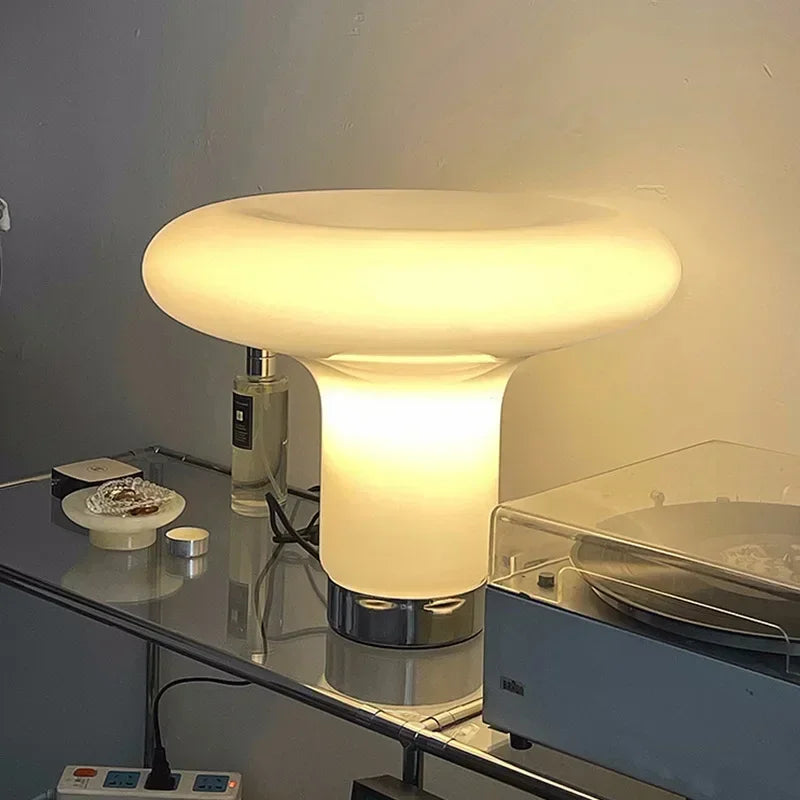 Italy Design Mushroom Table Lamps Glass Desk Light Close to Original for Bedroom Living Room - vue 5 sur 7