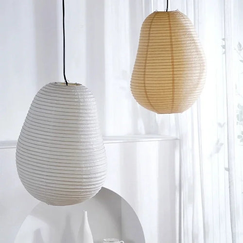 lustre wabi sabi style japonais isamu noguchi led décoratif - vue 10 sur 9