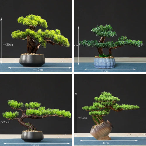 faux arbre bonsaï pour décoration intérieure et aménagement paysager - vue 2 sur 36