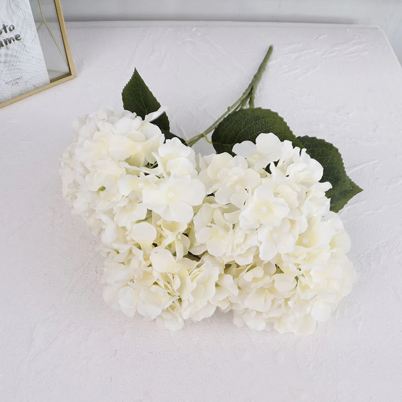 grande hortensia artificielle tactile pour décoration mariage et événements - vue 6 sur 9