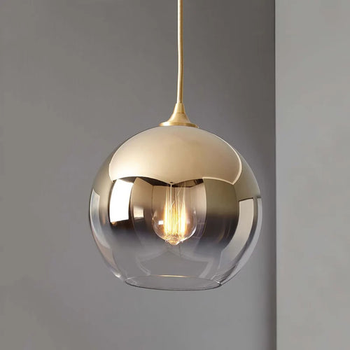suspension modernes en verre pour décoration nordique - vue 2 sur 9