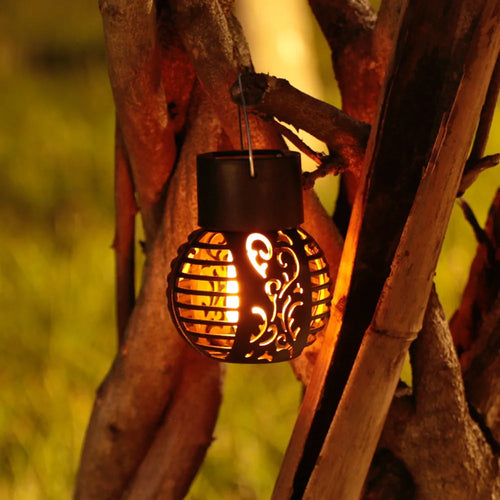 ampoule solaire led effet flamme pour extérieur décoration jardin patio - vue 2 sur 7