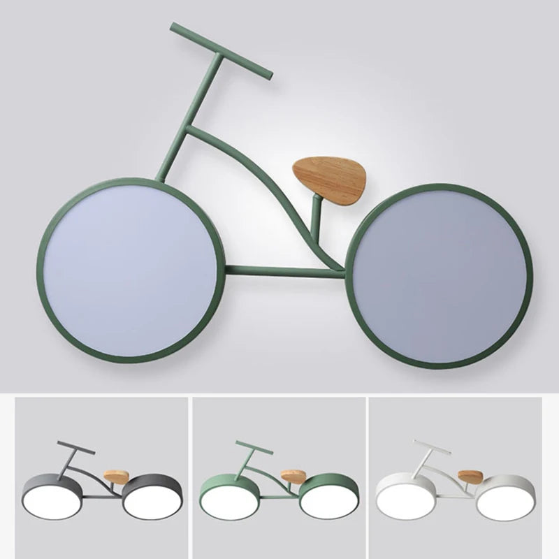 plafonnier led moderne au design nordique monté en surface - vue 4 sur 9