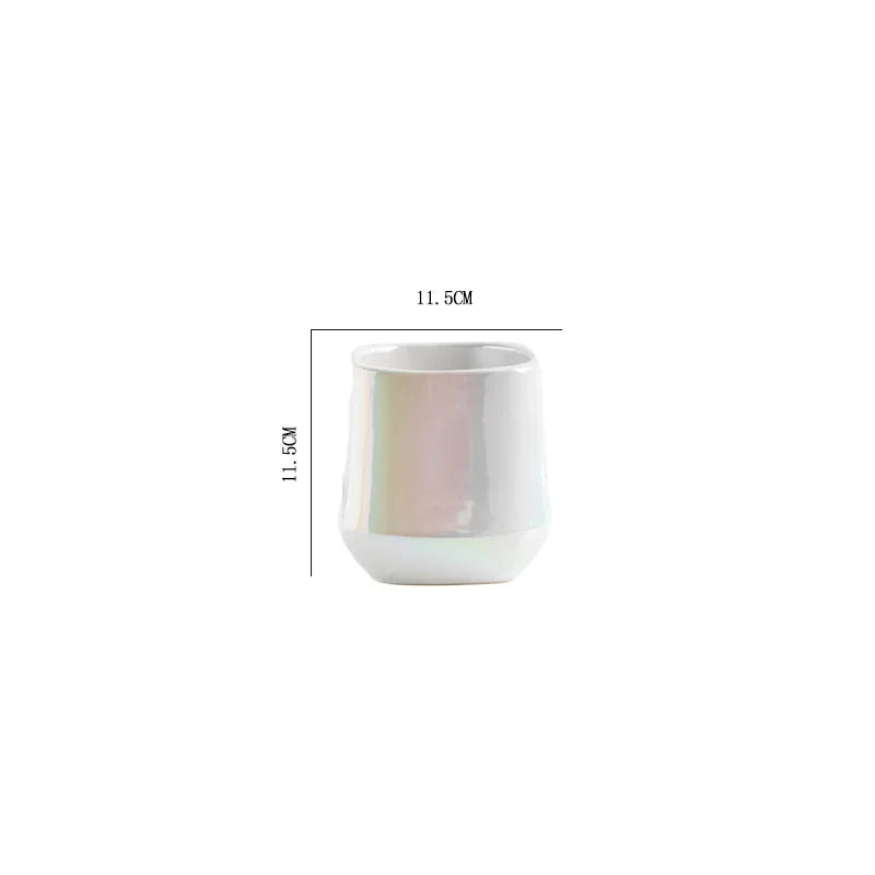 pots de fleurs en céramique nordique décoratifs et colorés
