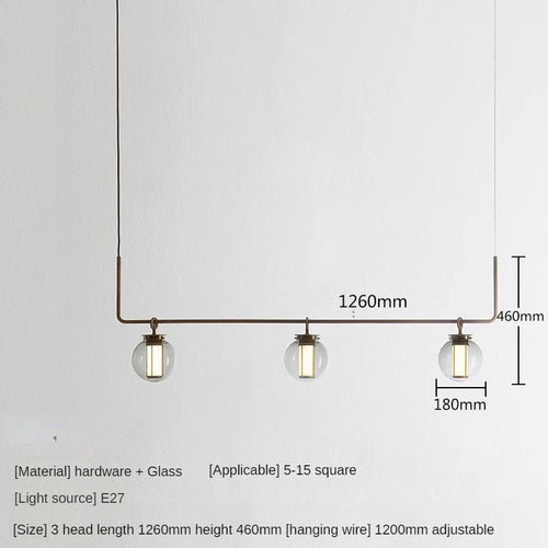 suspension en verre minimaliste pour espaces créatifs et rétro - vue 10 sur 9