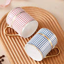 Tasse cafe ceramique peinte main style luxueux bureau