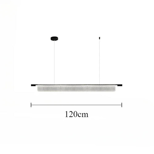 lustre linéaire moderne pour décoration intérieure et restaurant - vue 11 sur 18