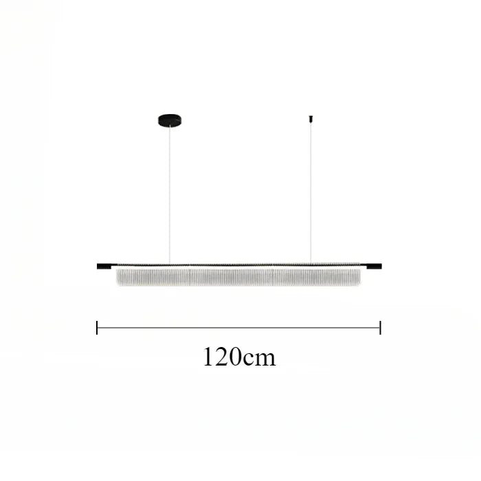 lustre linéaire moderne pour décoration intérieure et restaurant - vue 11 sur 18