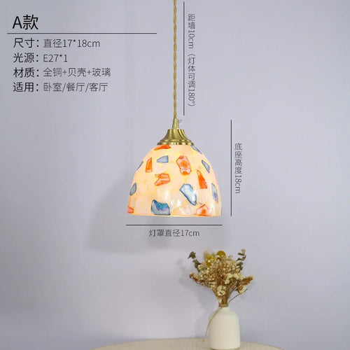 suspension méditerranéenne en coquillage pour décoration intérieure - vue 10 sur 9