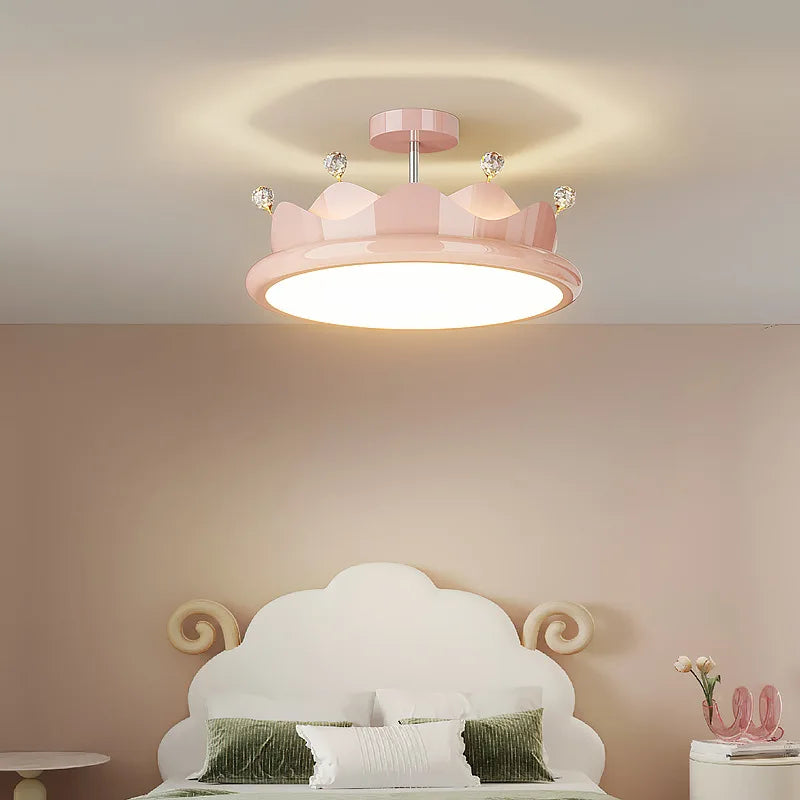 lustre romantique en cristal pour chambre d'enfant princesse - vue 3 sur 13