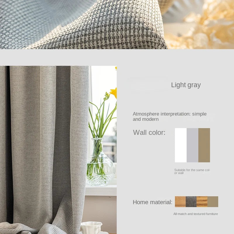 Rideau occultant moderne minimaliste pour salon et chambre