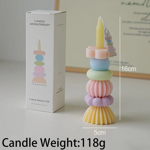 bougie parfumée empilable en cire de soja pour mariage et anniversaires - vue 11 sur 10