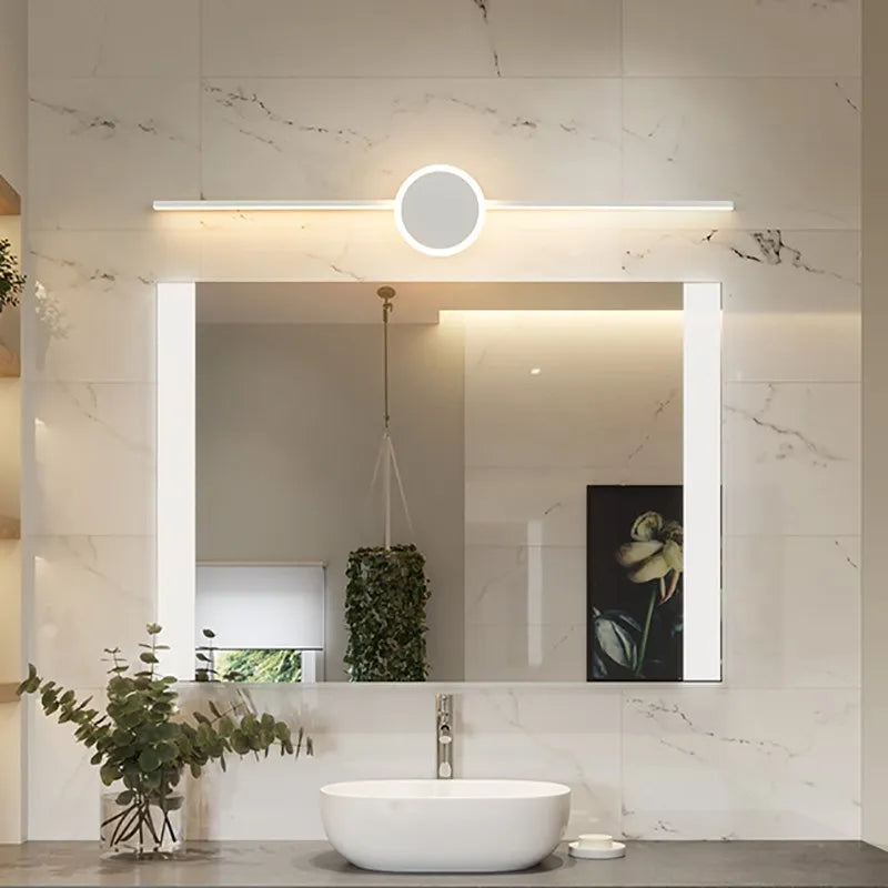 Applique murale LED blanc noir miroir