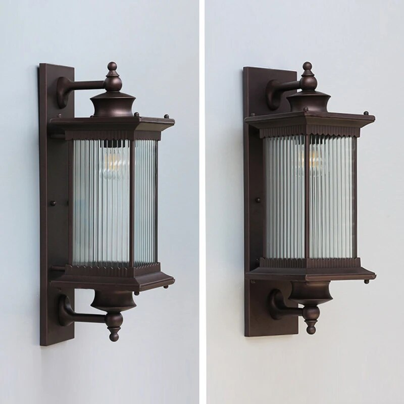 Applique murale industrielle et rustique extérieure étanche