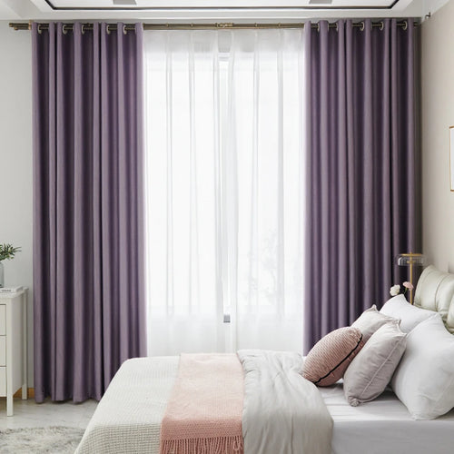 Rideau occultant style français pour salon chambre balcon - vue 3 sur 18