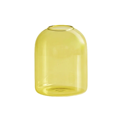 bougeoir décoratif en verre pour bougies et plantes