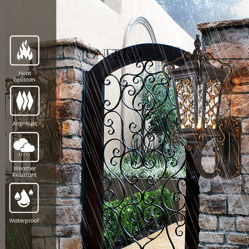 appliques murales extérieures super lumineuses pour jardin et balcon - vue 5 sur 8