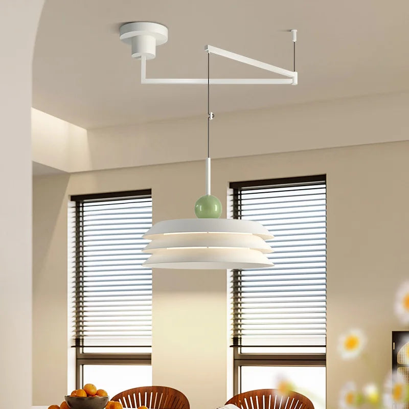 Suspension nordique led décoration maison éclairage intérieur - vue 5 sur 18