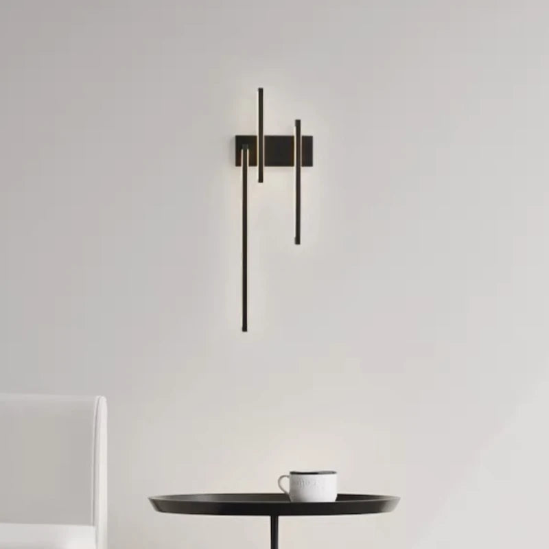 applique murale en cuivre avec lumière minimaliste design élégant pour intérieur - vue 2 sur 8