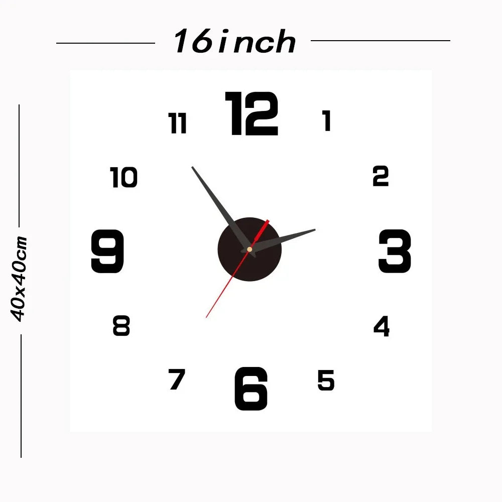 horloge murale silencieuse à piles design moderne pour tous les espaces - vue 13 sur 16
