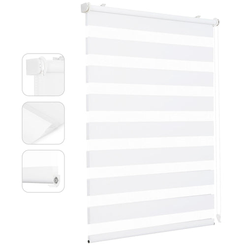Store enrouleur double occultant sans percage pour fenetre - vue 15 sur 14